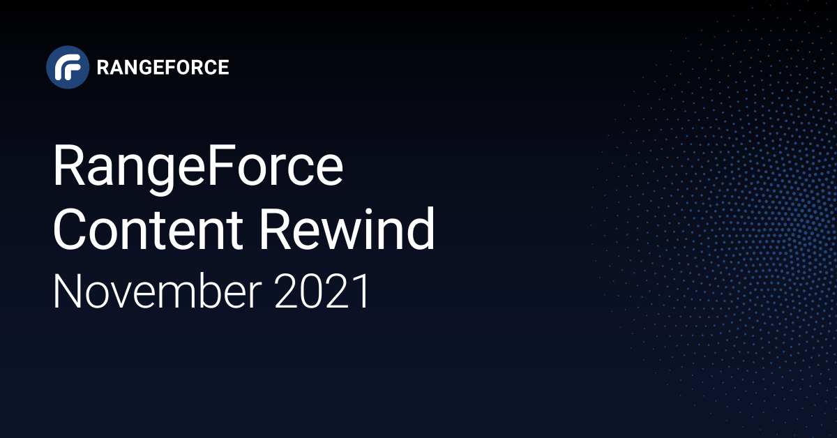 RangeForce Content Rewind | November 2021